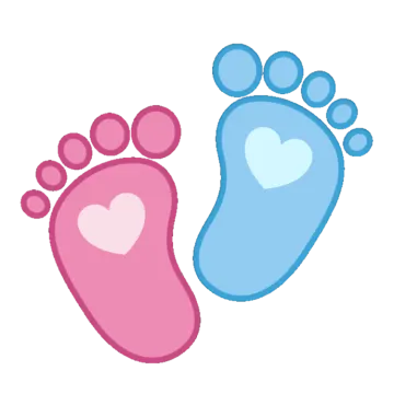 a pair of baby footprints