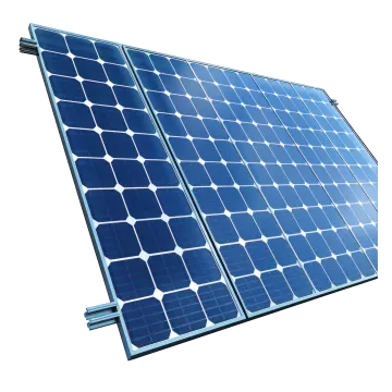 a solar panel on a white background