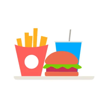 a hamburger and french fries on a plate