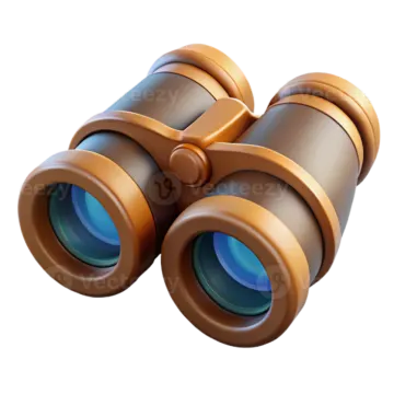 a pair of binoculars on a white background