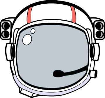 an astronaut's helmet