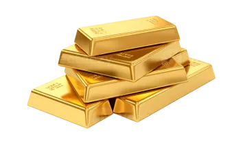 a pile of gold bars