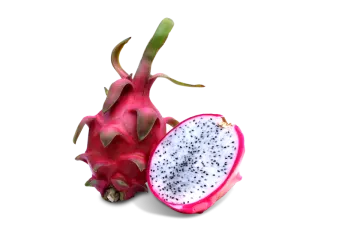 dragon fruit on a white background