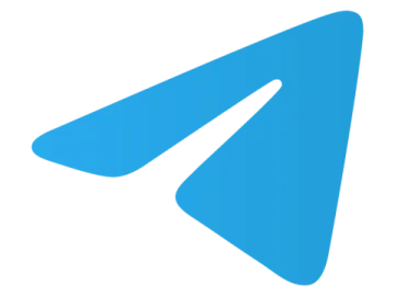 a blue arrow logo on a white background