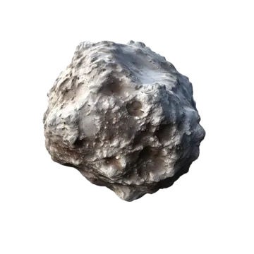 a rock on a white background