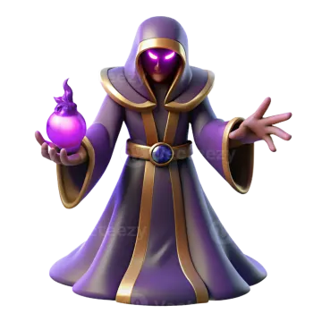 an image of a wizard holding a purple ball