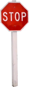 a red and white stop sign