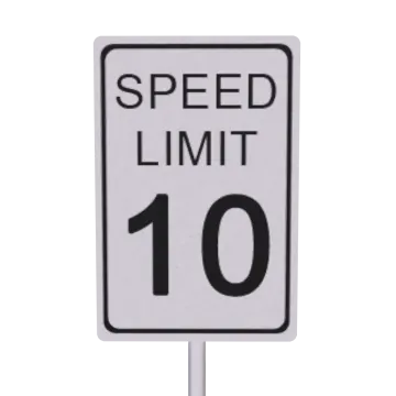 a speed limit sign with the number 10 on it