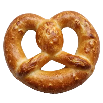 a bagel on a white background