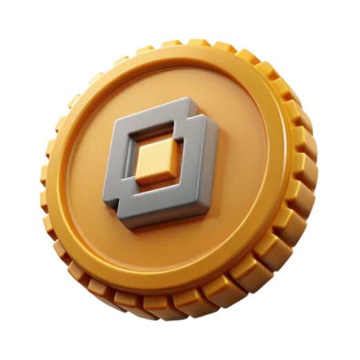 a gold coin with the letter d on it