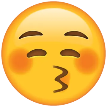 a yellow smiley face with an open mouth