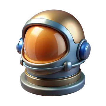 an astronaut's helmet on a white background