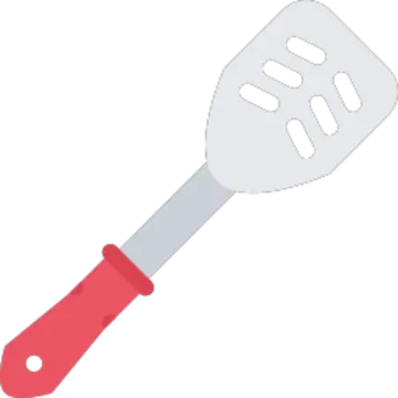 a spat with a red handle on it