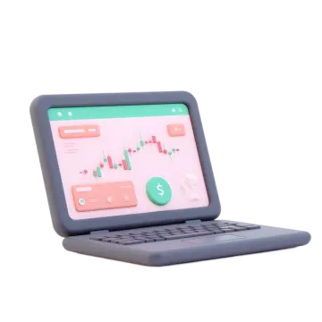 a laptop with a keyboard on top of it