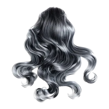 a drawing of a woman's hair