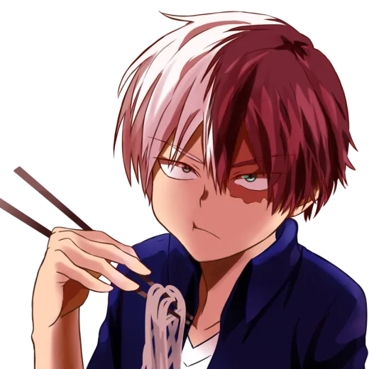 a man with red hair holding chops in his hand