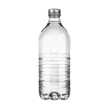 a bottle of water on a white background