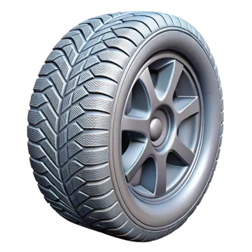 a tire on a white background