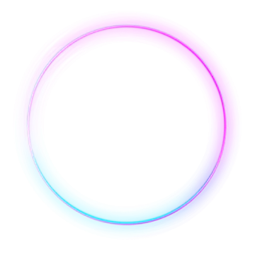 a blue and red circle on a white background