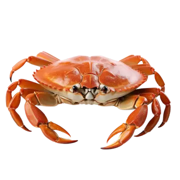 a crab on a white background