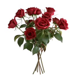 a bunch of red roses in a vase