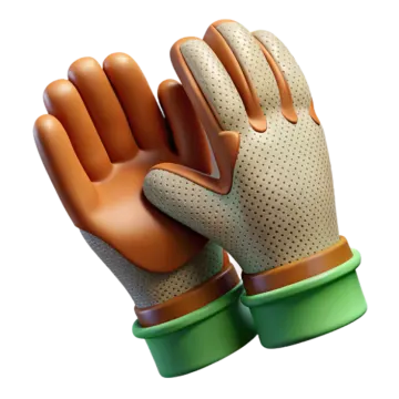 a pair of gardening gloves on a white background