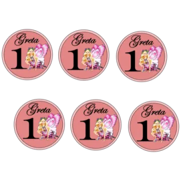pink fairy birthday cupcake toppers