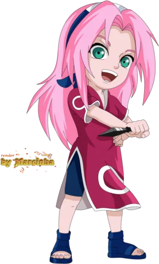 an anime character with pink hair and green eyes