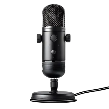 a microphone with a cable attached to it