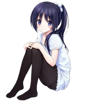 a girl sitting on the ground with her legs crossed