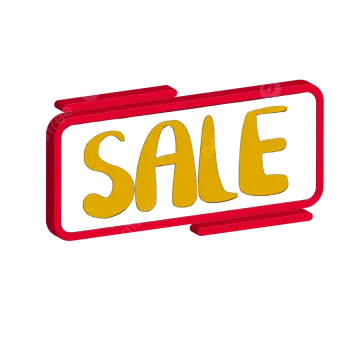 a sale sign with the word sale on it