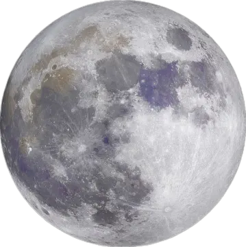 a full moon on a white background