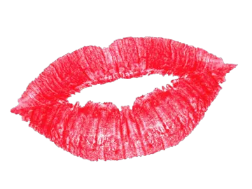 a red lipstick on a white background
