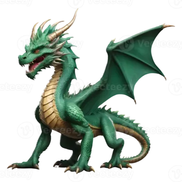 a green dragon with its mouth open