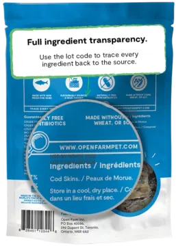 a bag of freezeable dog treats