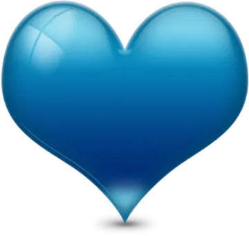 a blue heart shaped balloon