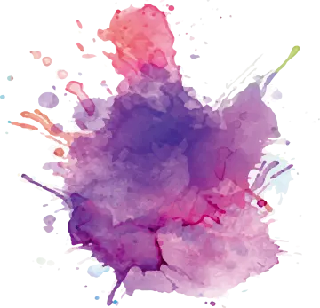 a watercolor stain on a white background
