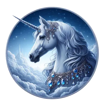 an image of a unicorn in the sky