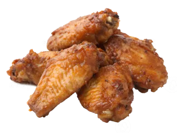 chicken wings on a white background