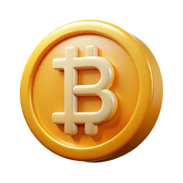 a golden coin with a bitco logo on it