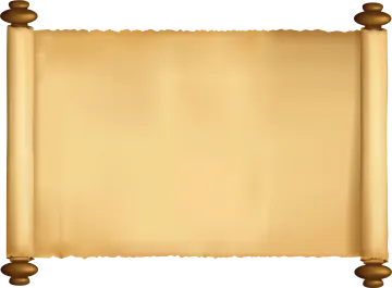 an old scroll on a white background