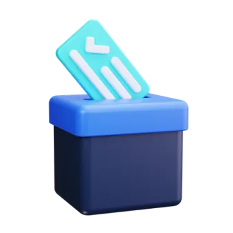 a blue and white box with a toothbrush in it
