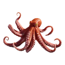 an octopus is shown in this image