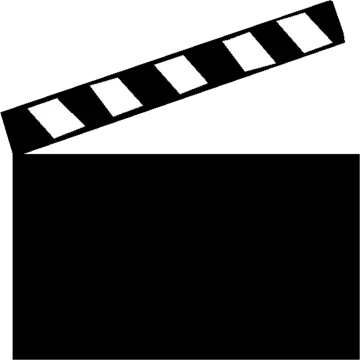 A clap icon with a white background