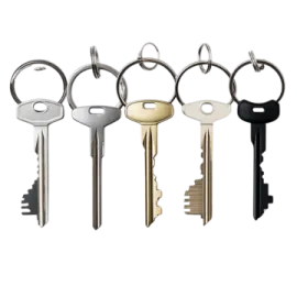 a bunch of keys in different colors