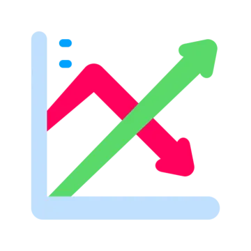 a green and red check mark icon