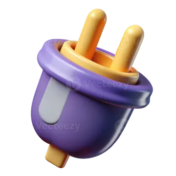 an image of a purple and yellow plug