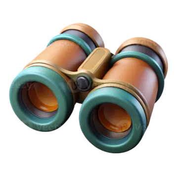 a pair of binoculars on a white background