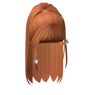 a woman's head with long red hair