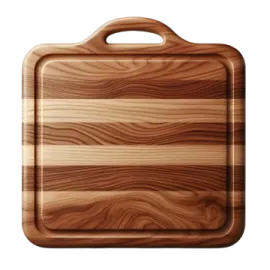 a wooden cutting board